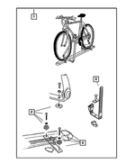 82207942 - Mopar Accessories - Component Parts: Bike Carrier Kit for Mopar Image