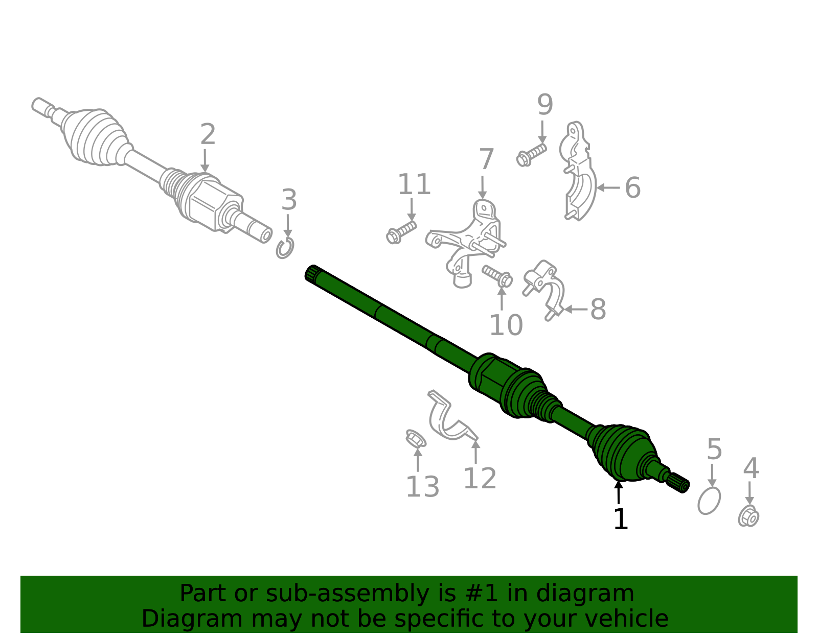 Axle Count TX-797 - Motorcraft™ Axle Assembly - 2017-2020 Ford | Eastgate Ford Parts