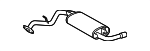 174300D250 - Exhaust: Muffler &amp; Pipe for Toyota: Matrix Image