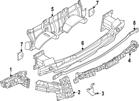 Bumper & Components - Rear for 2025 Porsche Cayenne #1