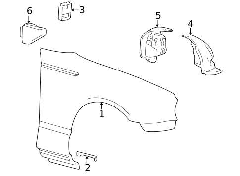 Fender & Components for 2005 Ford Thunderbird #0