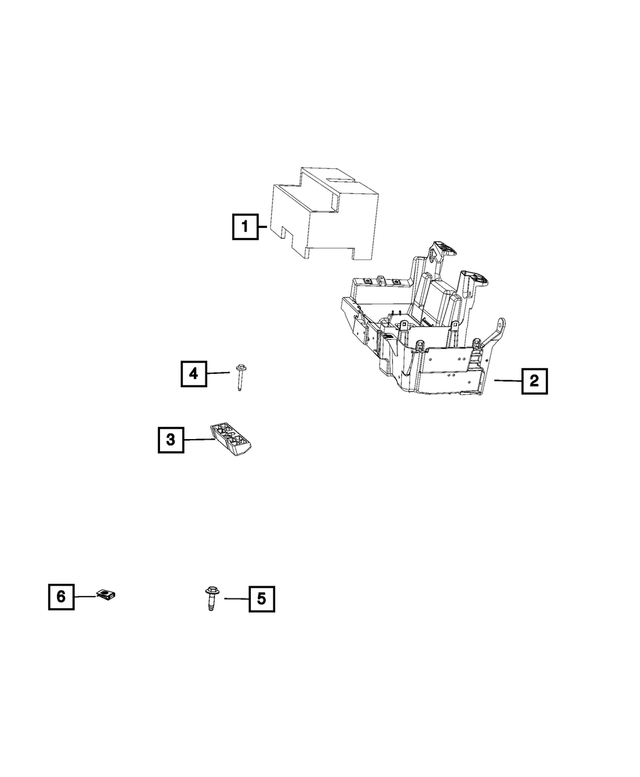 « 6512438AA – Electrical : Collerette Hexagonale Vis, Côté Droit pour Mopar Image »