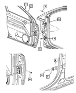 5074945AF - Doors, Door Mirrors and Related Parts: Front Door, Left for Mopar Image