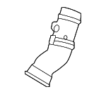 T2R22984 - Cooling System: Pressure Pipe for Jaguar: F-Type Image