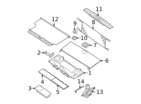 Interior Trim - Rear Body for 2008 Nissan Pathfinder #0