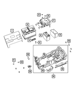 6512686AA - Electrical: Hex Nut And Washer for Jeep: Gladiator, Wrangler Image