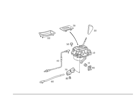One-Touch Shift Mechanism Eletronic Five-Speed Transmission 722.6 for 2002 Mercedes-Benz CLK430 #0