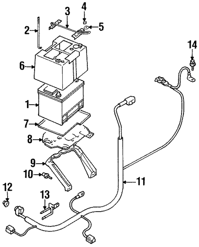 MB909351 - Electrical: Battery Tray for Mopar Image