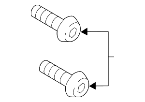 N91071701 - : Backup Lamp Assembly Bolt for Porsche Image