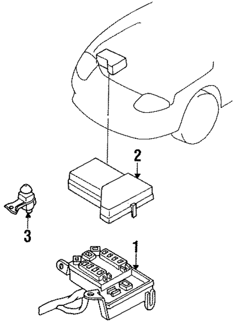 Anti-Theft Components for 1995 Mitsubishi 3000GT #0