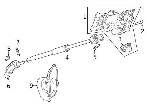 Steering Column Assembly for 2023 Land Rover Defender 90 #0
