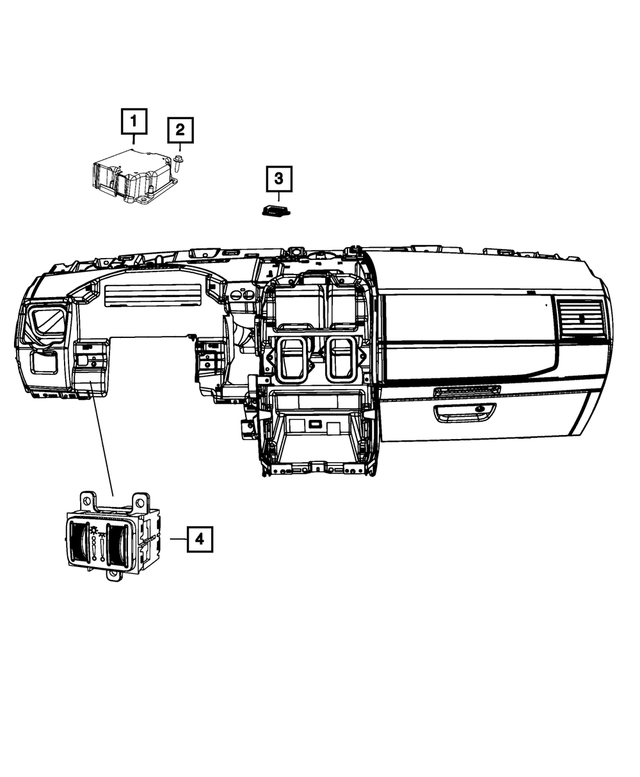 56054172AI - Electrical: Electronic Pedestrian Protection Module for Mopar Image