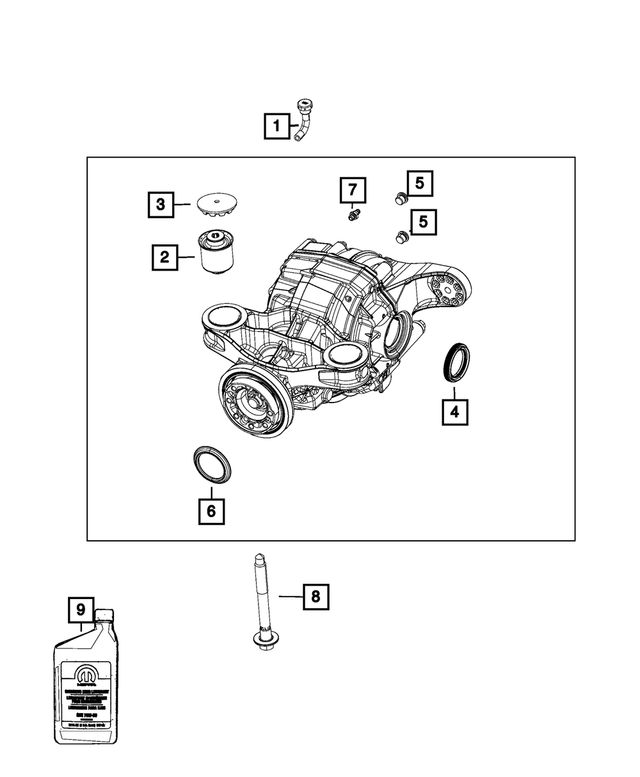 68084188AB - Rear Wheel Drive; Differential and Drive Line: Axle Vent for Mopar Image image