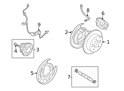 Rear Brakes for 2007 Hyundai Elantra #0