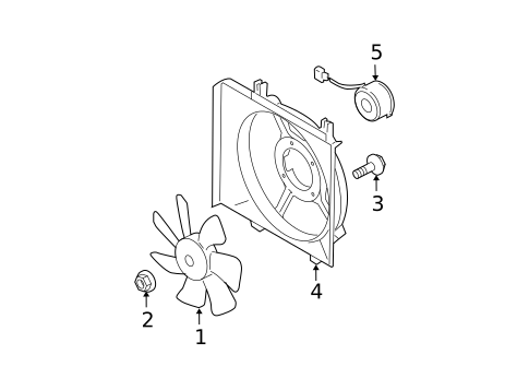 Condenser Fan for 2006 Subaru Legacy #0