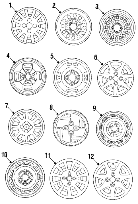 Wheels for 1990 Ford Escort #0