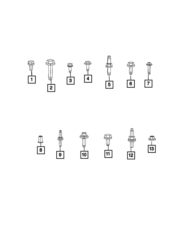 6104420AA - Electrical: Hex Head Bolt And Coned Washer for Mopar Image