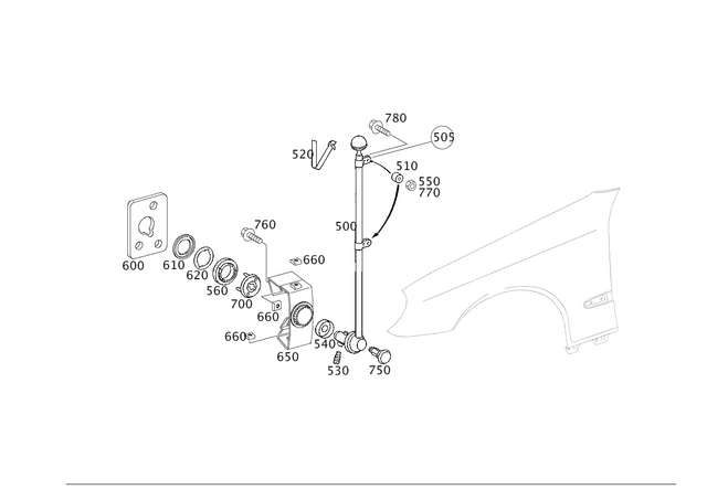 2118840192 - Attachment Parts: Dampening for Mercedes-Benz Image image