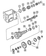 4637782 - Manual Transmission 5 Speed: Main Shaft Bearing Cup for Mopar Image