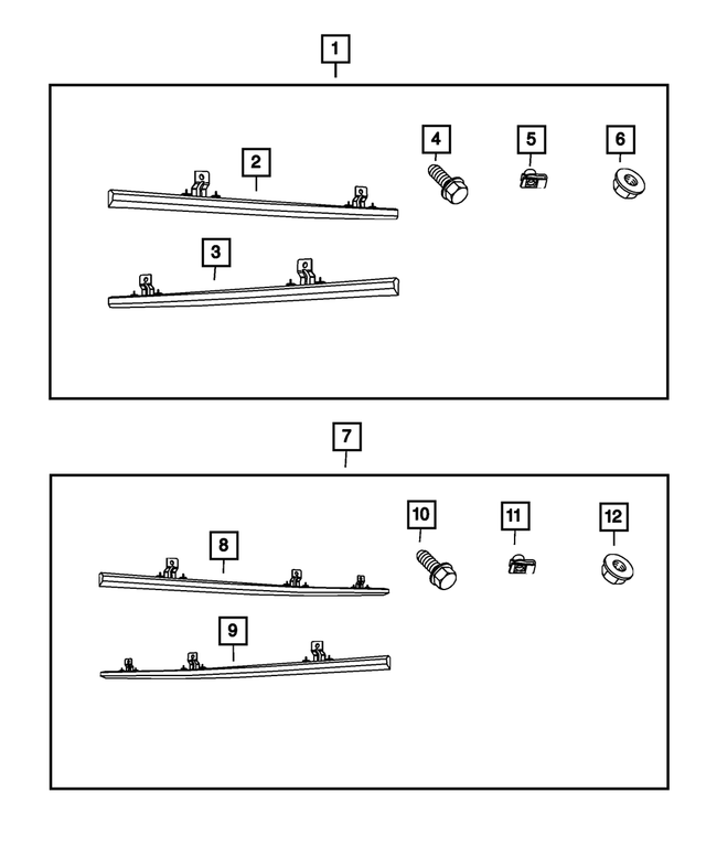 55397068AI - Mopar Accessories - Component Parts: Body Side Sill, Right for Mopar Image