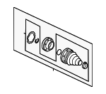 5C0498103 - Front Drive Axle: Inner Cv Joint for Volkswagen: Beetle, Jetta, Passat Image