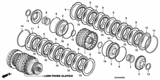 AT Clutch (Low-Third) for 2008 Acura TSX #0
