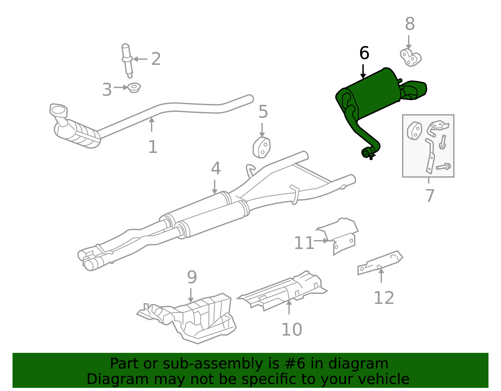 2010-2015 Jaguar Muffler W/Tailpipe C2Z25984 | OEM Parts Online
