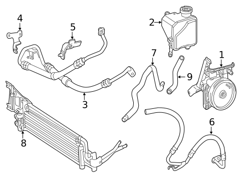 Pump & Hoses for 2013 Mercedes-Benz E 350 #0
