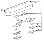 8127060110 - : 1991-1997 Toyota Land Cruiser - License Lamp for Toyota: Land Cruiser Image