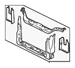 15871561 - Body: Radiator Support for Buick: Terraza | Chevrolet: Uplander, Venture | Oldsmobile: Silhouette | Pontiac: Montana | Saturn: Relay Image