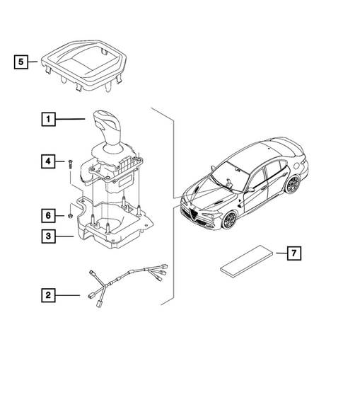 Gearshift Controls and Related Parts for 2022 Alfa Romeo Giulia #0