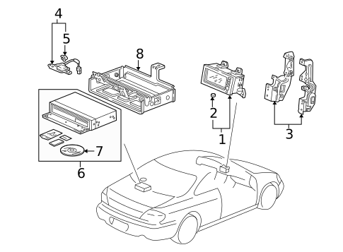 Navigation System Components for 2003 Acura CL #0