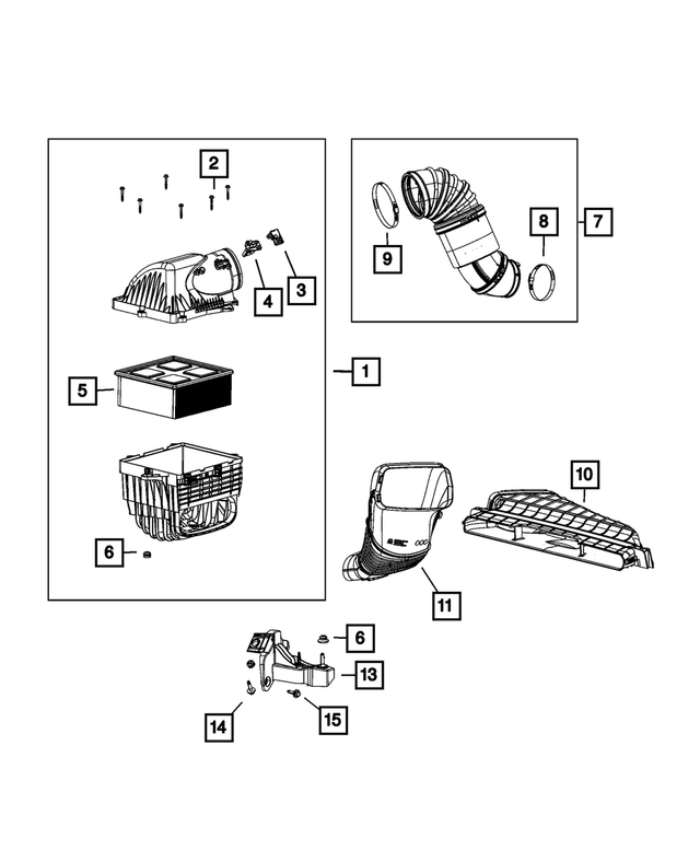 « 68321027AA – Fuel and Accelerator Pedal : Admission D’air Conduit pour Mopar Image »