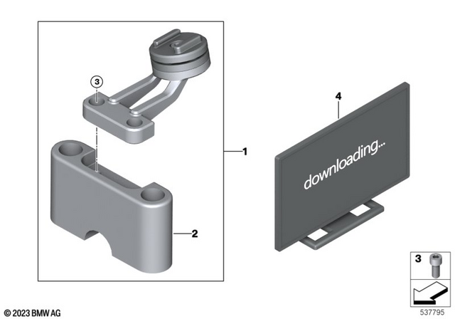 11118564455 - Navigation &amp; Communication: Inner Hex Bolt - M5X12-8.8-Znniv for BMW-Motorrad Image