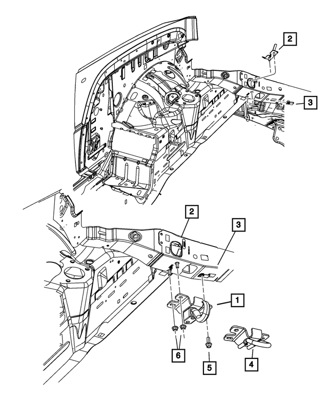 52059360AB - Frame, Bumper, and Fascia: Tow Hook for Mopar Image