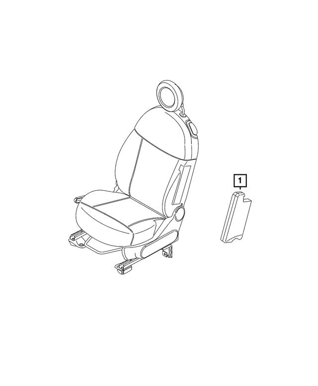 68656789AA - Restraints: Seat Air Bag, Left for Fiat: 500E Image