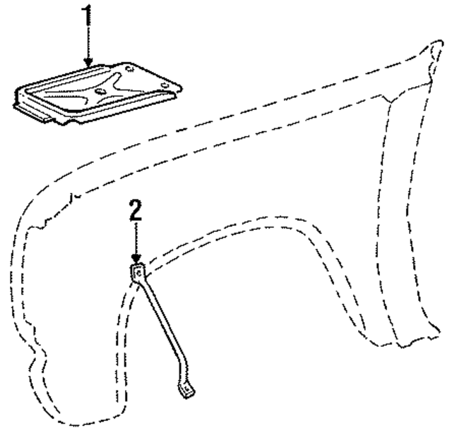 4083993 - Electrical: Battery Tray for Mopar Image