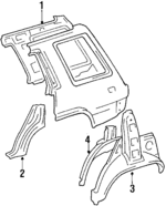 6170616350 - Body: Inner Panel for Toyota: Tercel Image