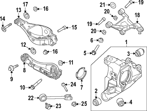 Rear Suspension for 2023 Nissan ARIYA #1