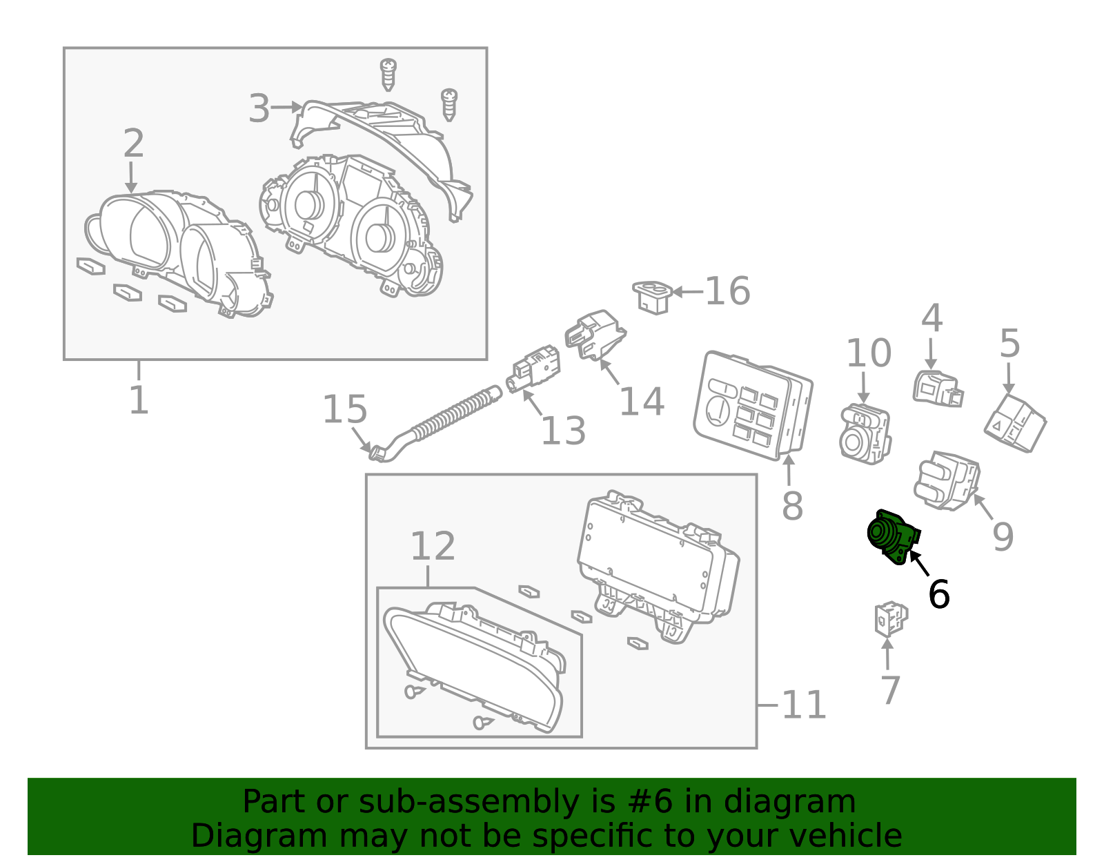 35881-SZN-A01 - 2010-2013 Acura ZDX - Switch Assembly, Engine