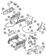 ZH781D5AA - Interior Trim: Seat Adjuster Shield, Right for Mopar Image
