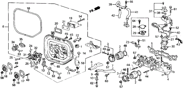 Intake Manifold (S) for 1990 Honda Prelude #0