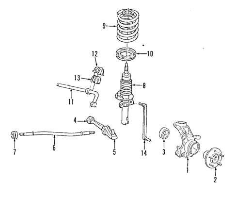 Suspension Components for 2001 Ford Windstar #1