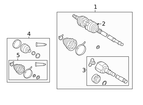Drive Axles for 2006 Toyota Matrix #1