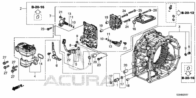 Rear Differential Components (2) for 2020 Acura MDX #0