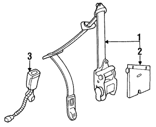 4814SR2A05ZC - : Seat Belt Lap And Shoulder Belt for Honda Image