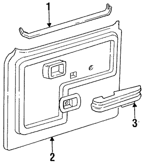 Interior Trim - Rear Door for 1995 Ford F-250 #0