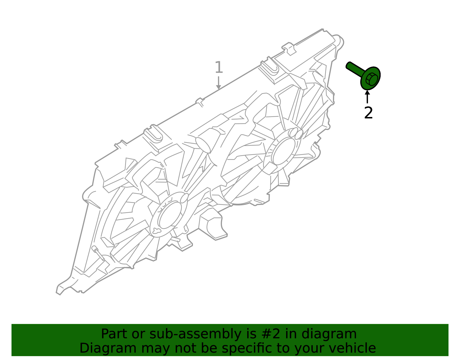 Screws Radiator Support W705134-S442 - Radiator Support Air Deflector Screw Online Ford Parts ...