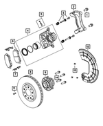 68160694AB - : Disc Brake Caliper Adapter for Dodge: Dart Image