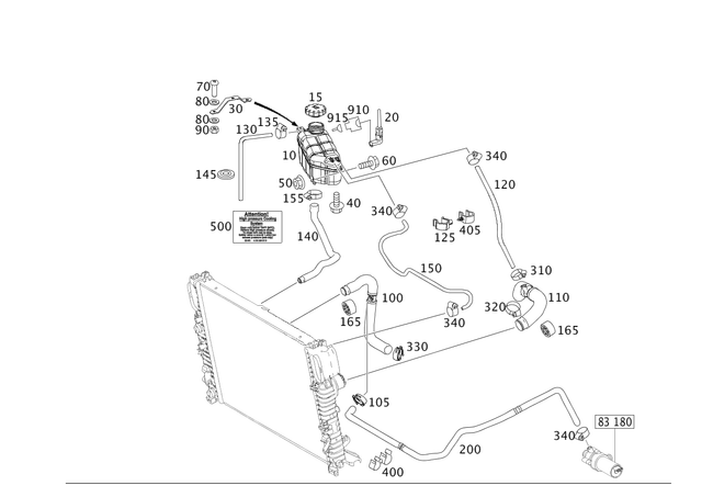 1995012584 - : Hose for Mercedes-Benz Image